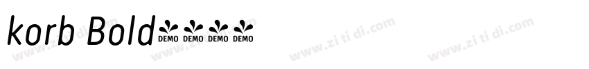 korb Bold字体转换